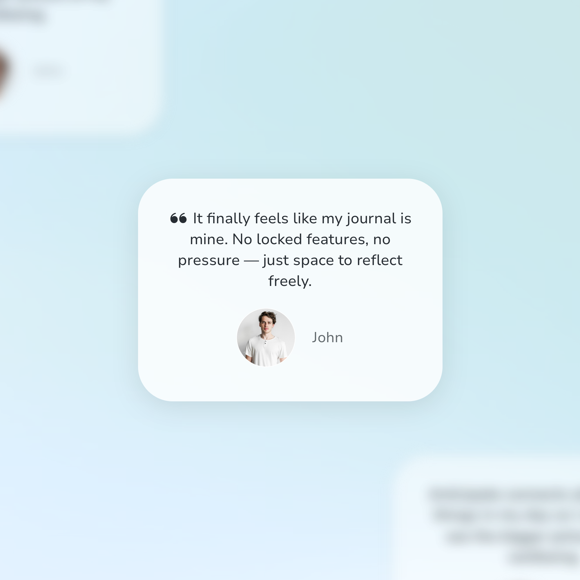 A journal without restrictions